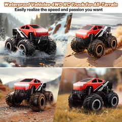 HOMETALL soft rubber tires grip soil, grass, and sand.