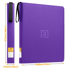 HOMEXPRO X PRO Toploader Binder acid-free pages protect collections from dust.