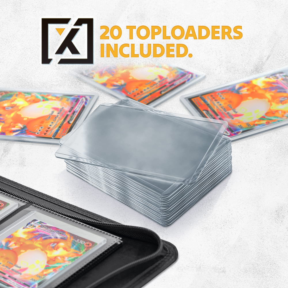 HOMEXPRO X PRO binder open pages reveal 9-pocket layout for safe card display