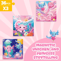 Homicozy axolotl puzzle fold-out travel case eases packing.