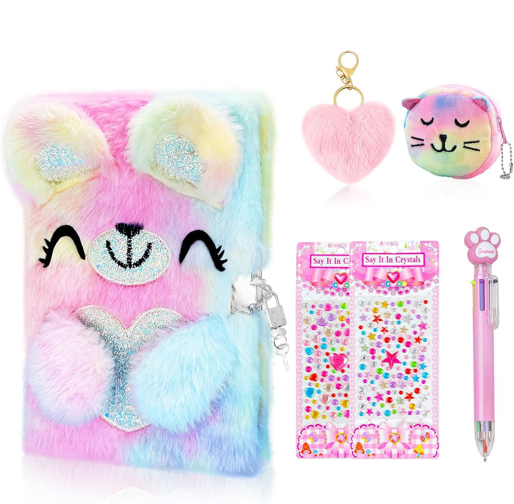 Homicozy Bear Diary with soft fuzzy cover for daily journaling and drawing.
