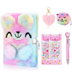 Homicozy Bear Diary with soft fuzzy cover for daily journaling and drawing.