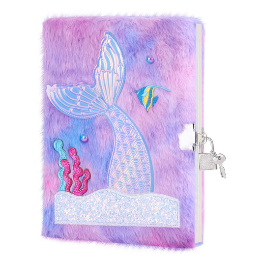 Homicozy Mermaid Diary cover with holographic mermaid details inviting storytelling.