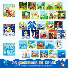 homicozy ocean animals sticker book cover invites playful learning and recognition.