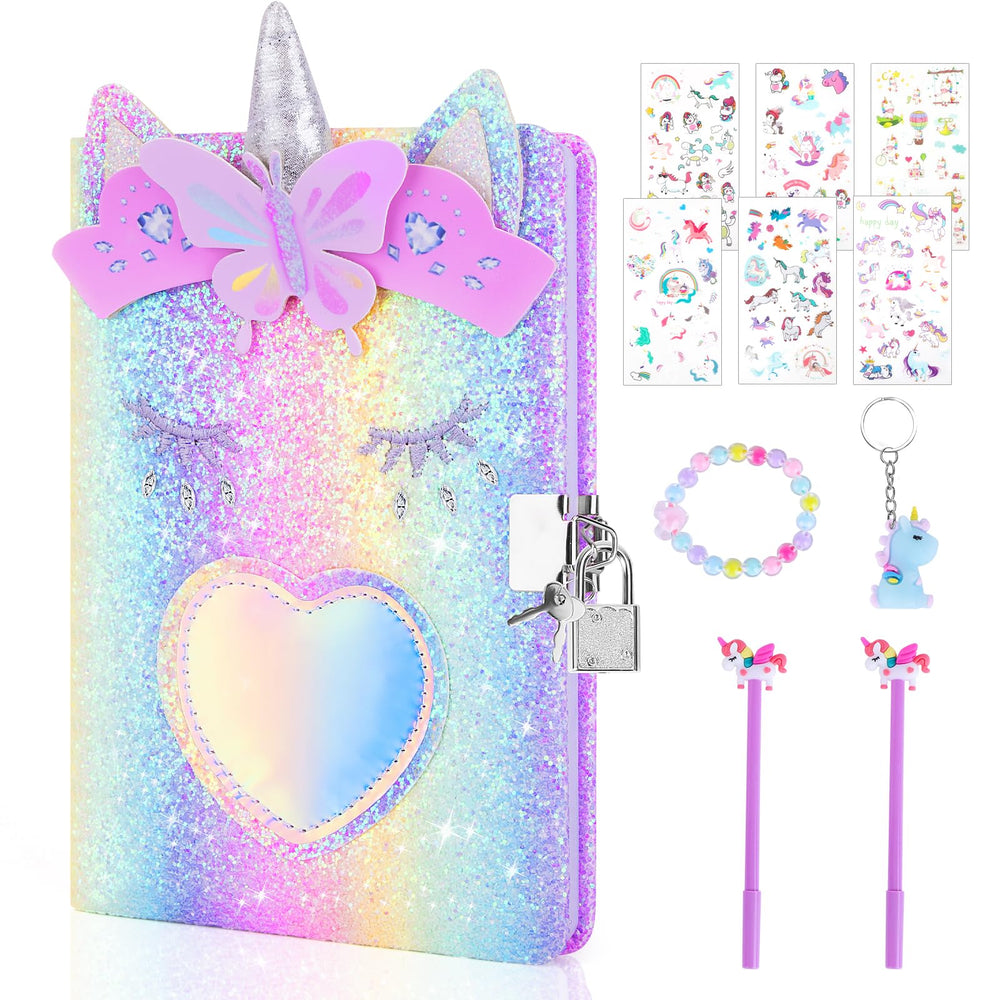 Homicozy Unicorn Diary cover design with holographic accents inviting imaginative writing