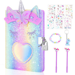 Homicozy Unicorn Diary cover design with holographic accents inviting imaginative writing