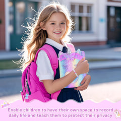 Perfect gift for girls: Homicozy Unicorn Diary with lock and keys