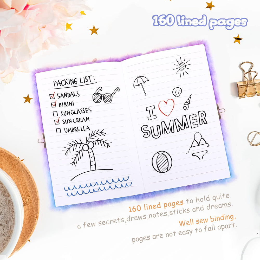 Homicozy Unicorn Diary includes stickers, pen, and notes for creative setup.