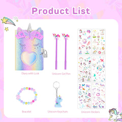 Homicozy diary lock and keys for private notes and security