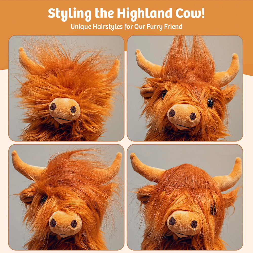 Homily Highland Cow plush room decor that adds charm.