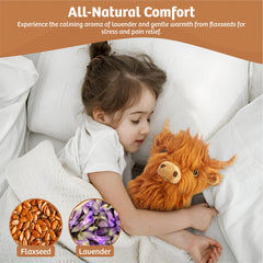 Homily Highland Cow plush soft fur for cozy hugs and comfort.