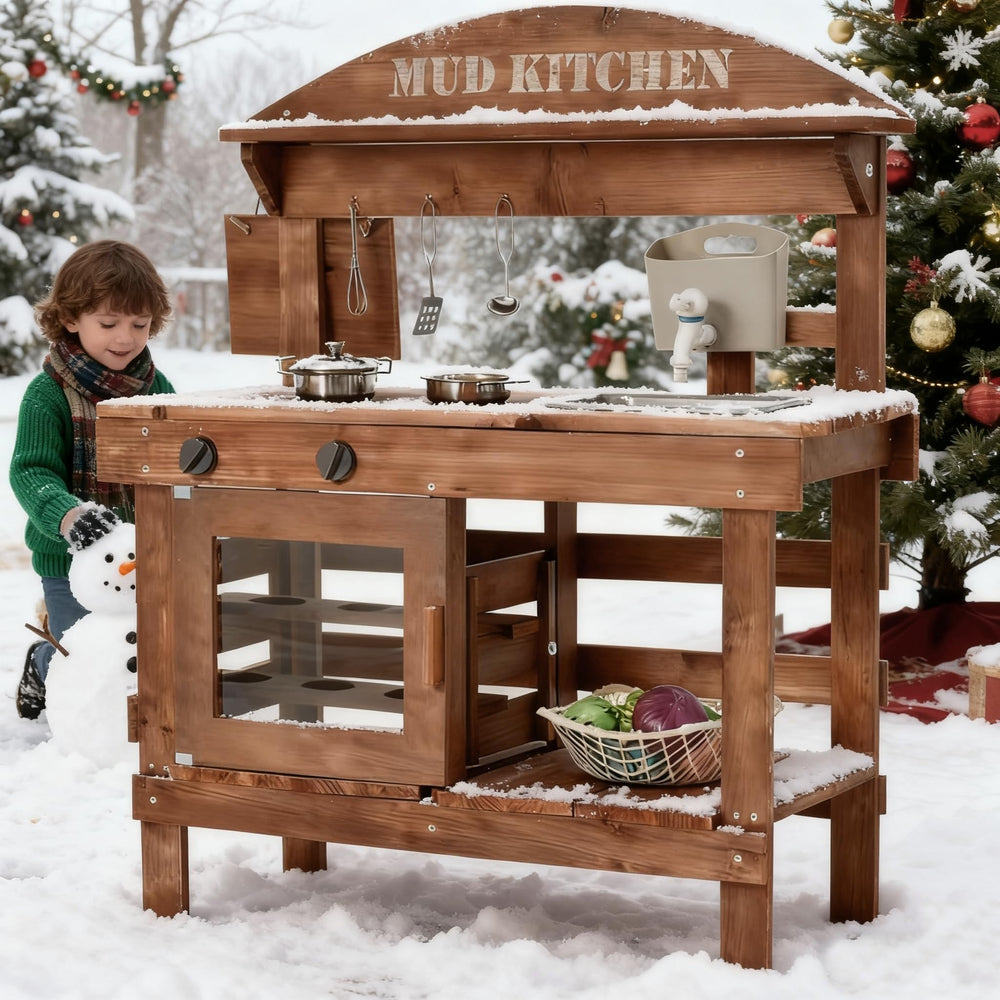 Homman mud kitchen backyard play area for creative sessions