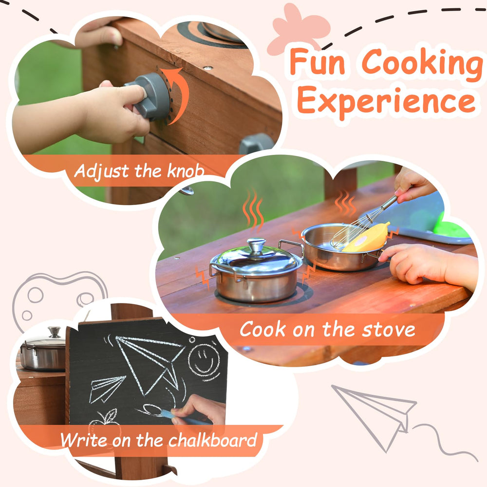 Homman mud kitchen removable sink for easy cleaning