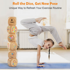 Homotte kids yoga playset captured during a fun family activity.