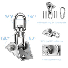 Stainless steel 360 rotate hanger showing durable anti-rust finish