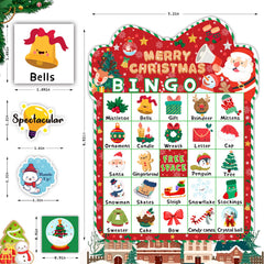 HomSeon Christmas Bingo calling cards enable smooth, engaging rounds.