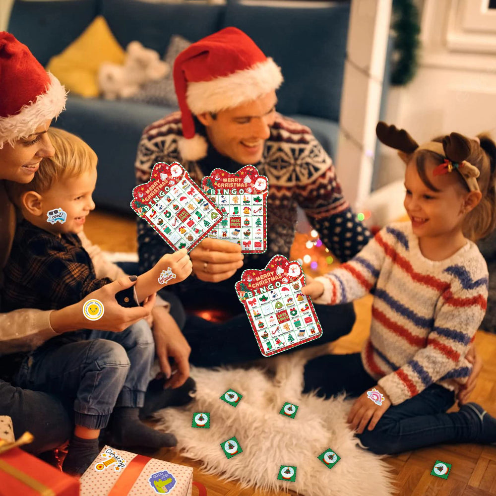 HomSeon Christmas Bingo reward stickers add excitement and incentives during play.