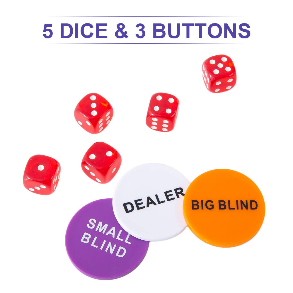 Homwom dealer button included for smooth Holdem rounds