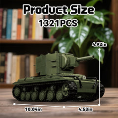 Honchoes KV-2 turret 360-degree rotation for dynamic posing and display.