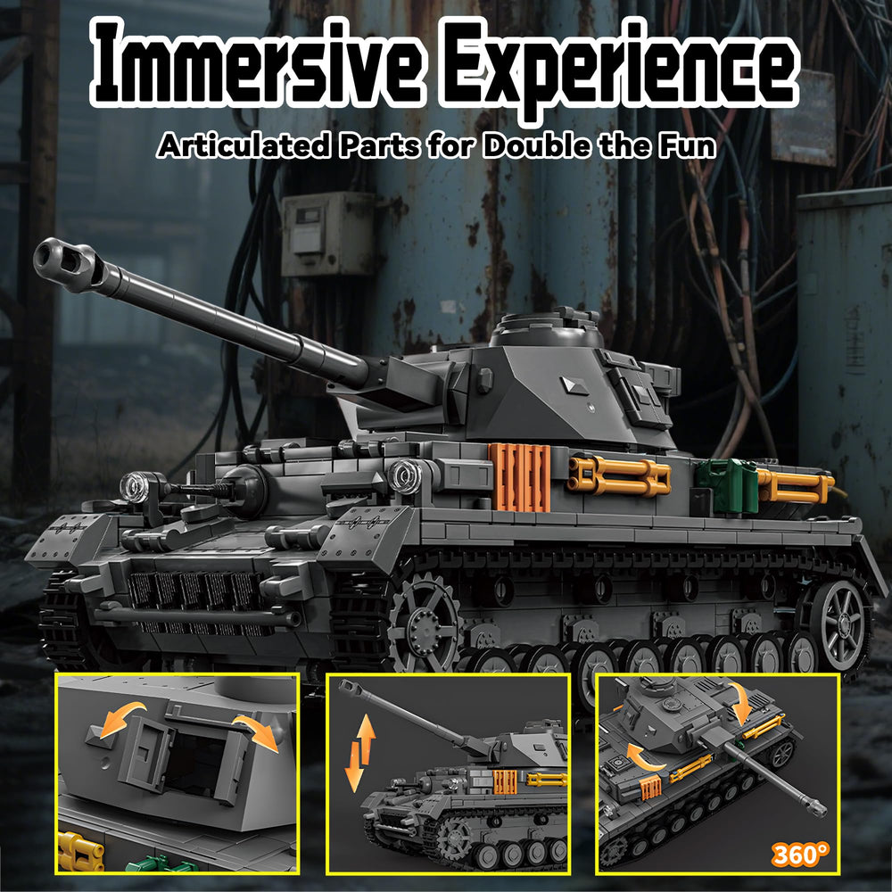 honchoes Panzer IV tanks ABS bricks feel sturdy and durable