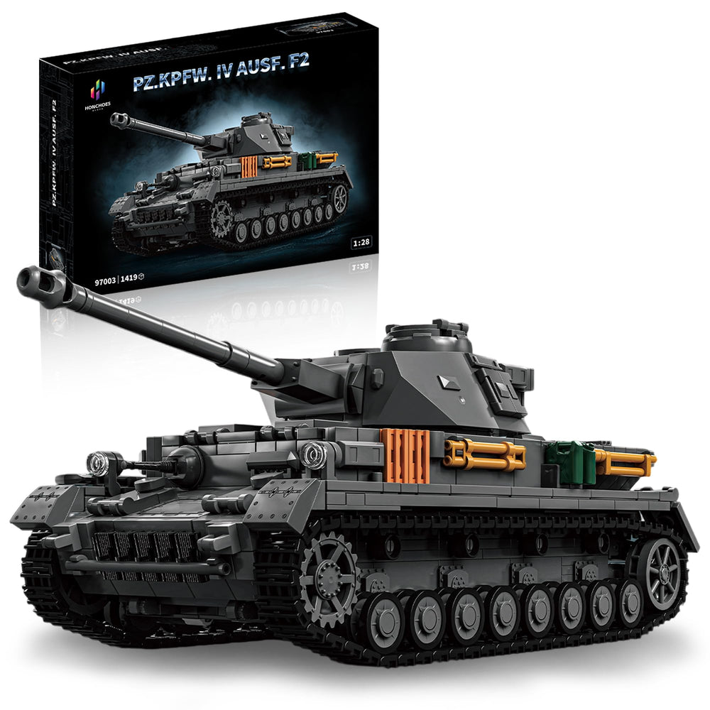 honchoes Panzer IV tanks assembly on desk for hands on building and display