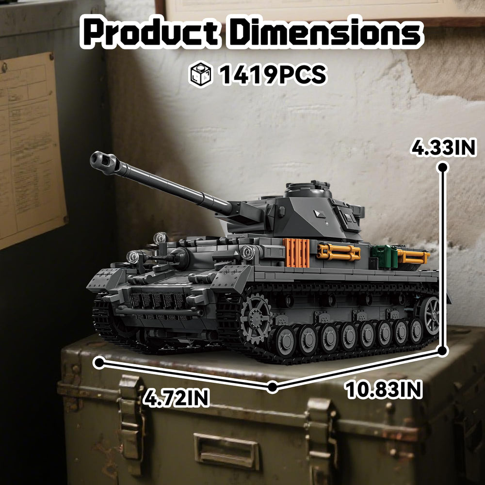 honchoes Panzer IV tanks model displayed on shelf adds WW2 history charm