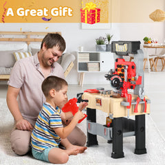 Honeystar large storage tray keeps tools organized for tidy pretend workshops.