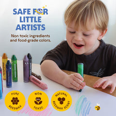 Honeysticks crayons wrapped for mess-free creative sessions.