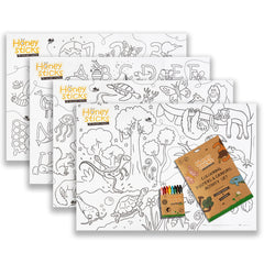 Honeysticks giant poster Earth creatures for imaginative play and learning