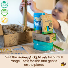 Honeysticks gift ready packaging makes a charming present for little artists