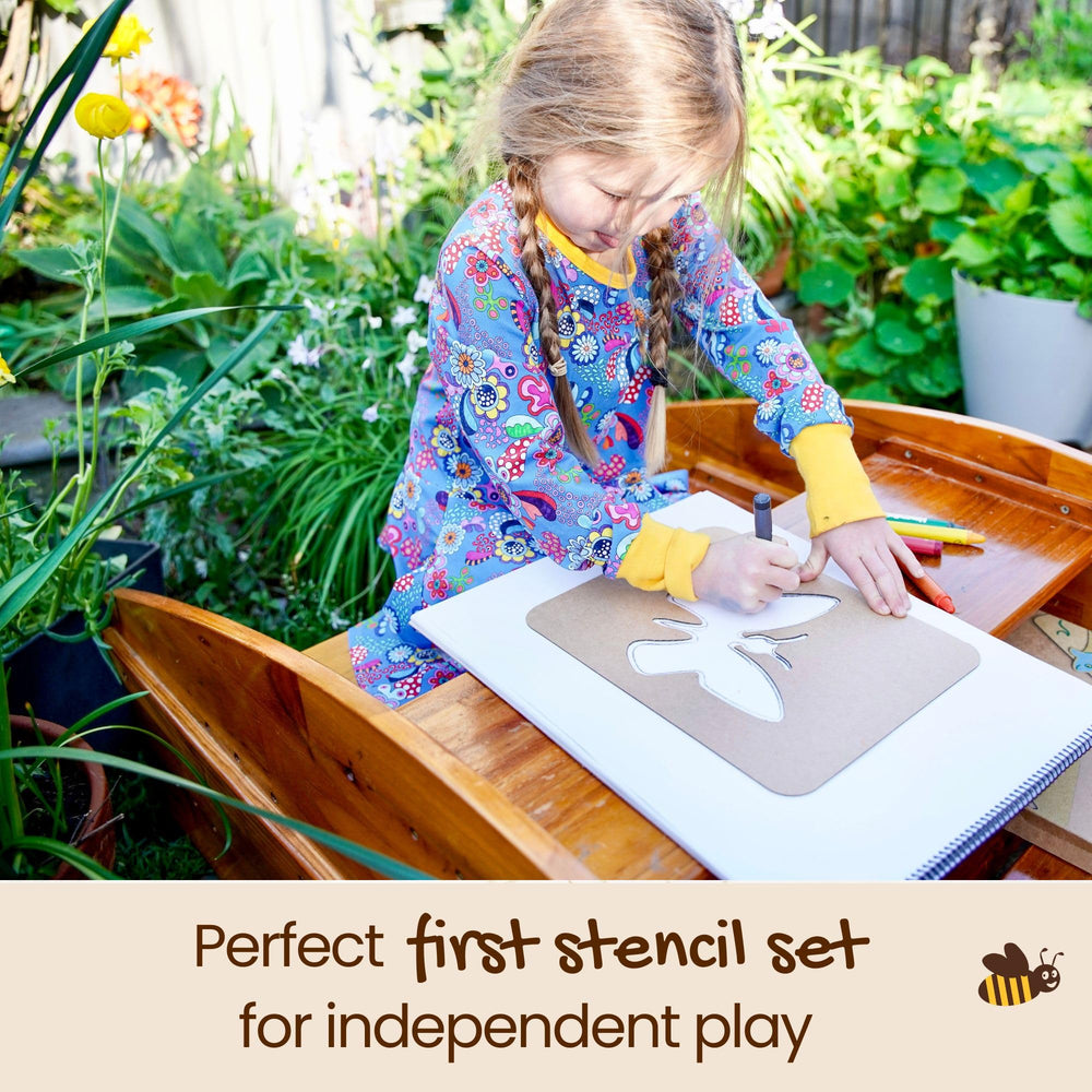 Honeysticks toddler friendly stencils guiding tiny hands for drawing