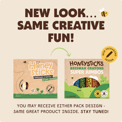 Honeysticks natural beeswax scent emphasizes pure, safe art materials