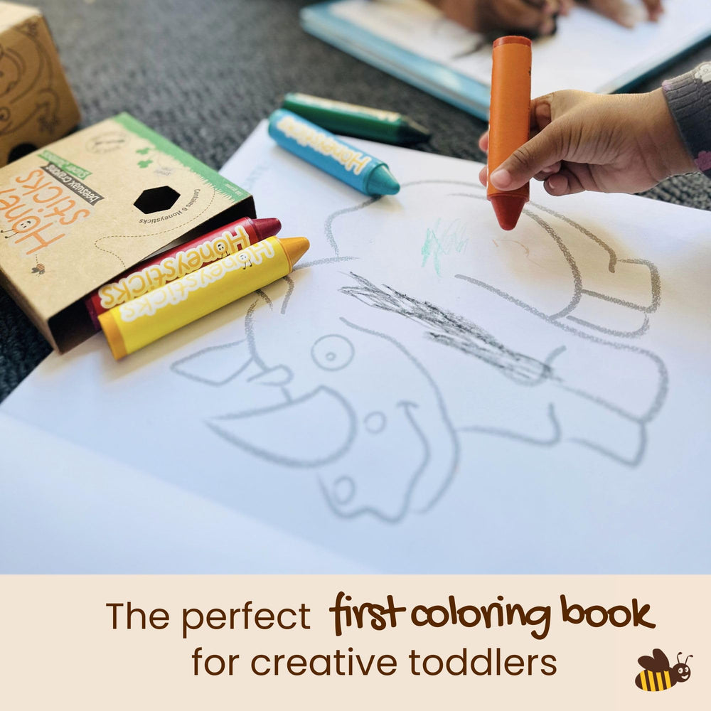 Honeysticks perforated pages enable easy removal to display finished art.