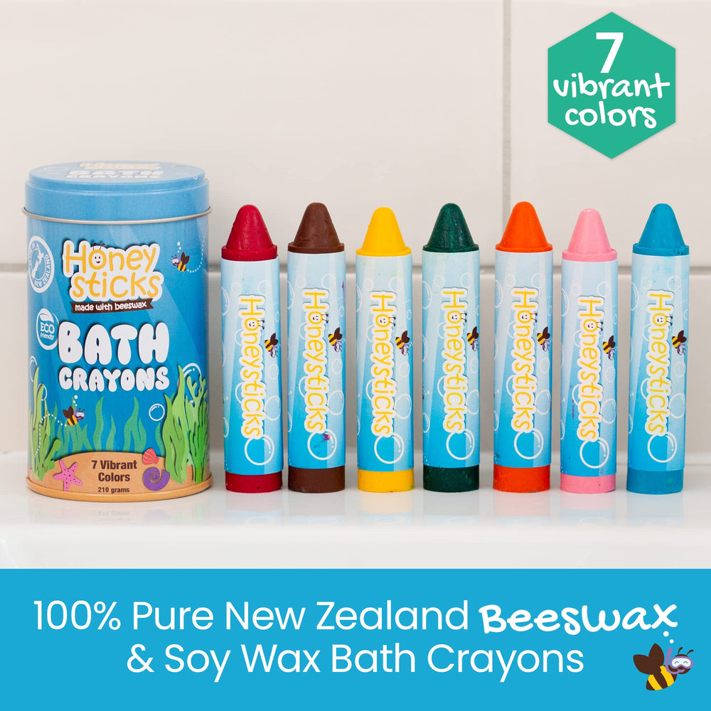 Safe for 1 year and up with pure beeswax and food-grade colors.
