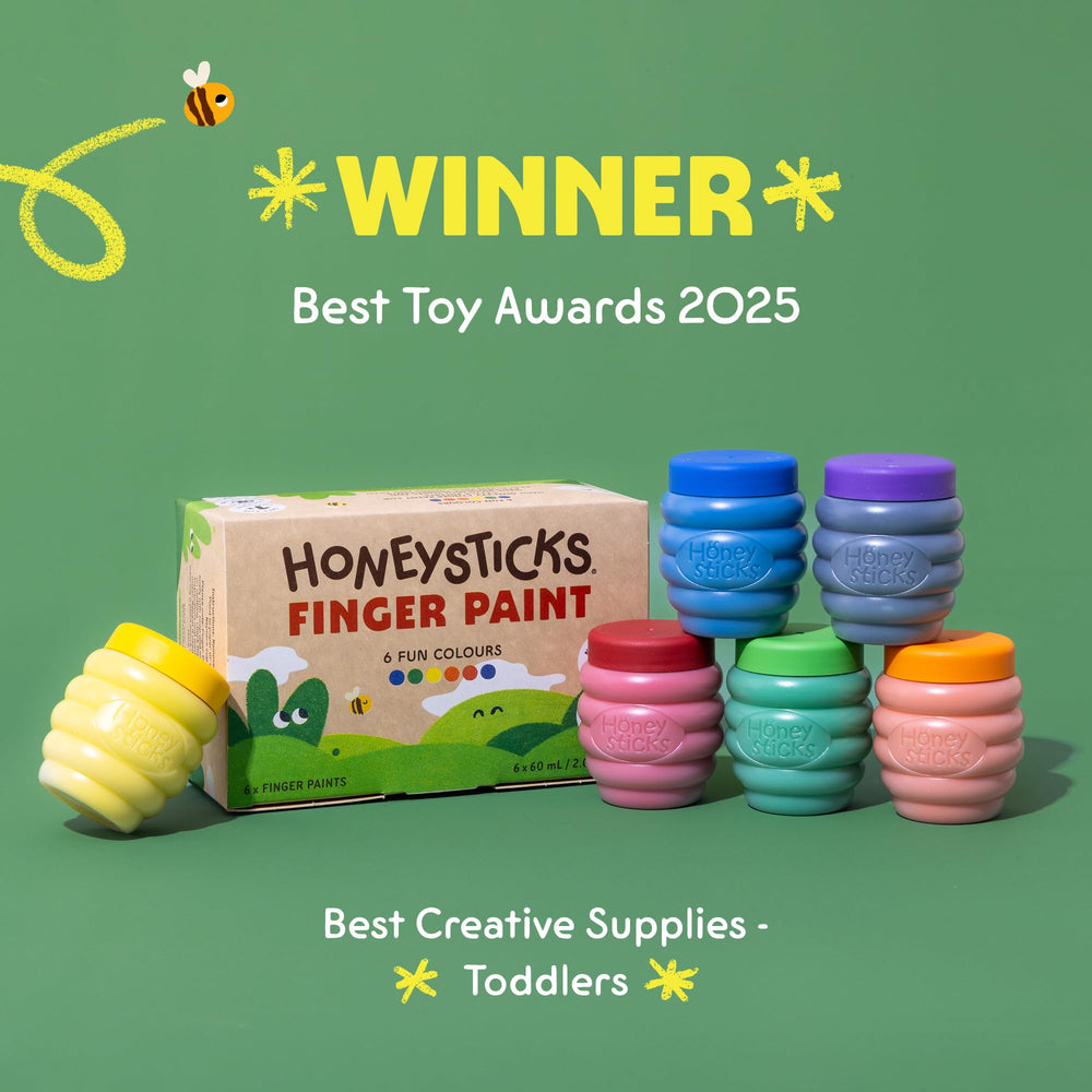 Honeysticks thick creamy texture aids control for tiny hands