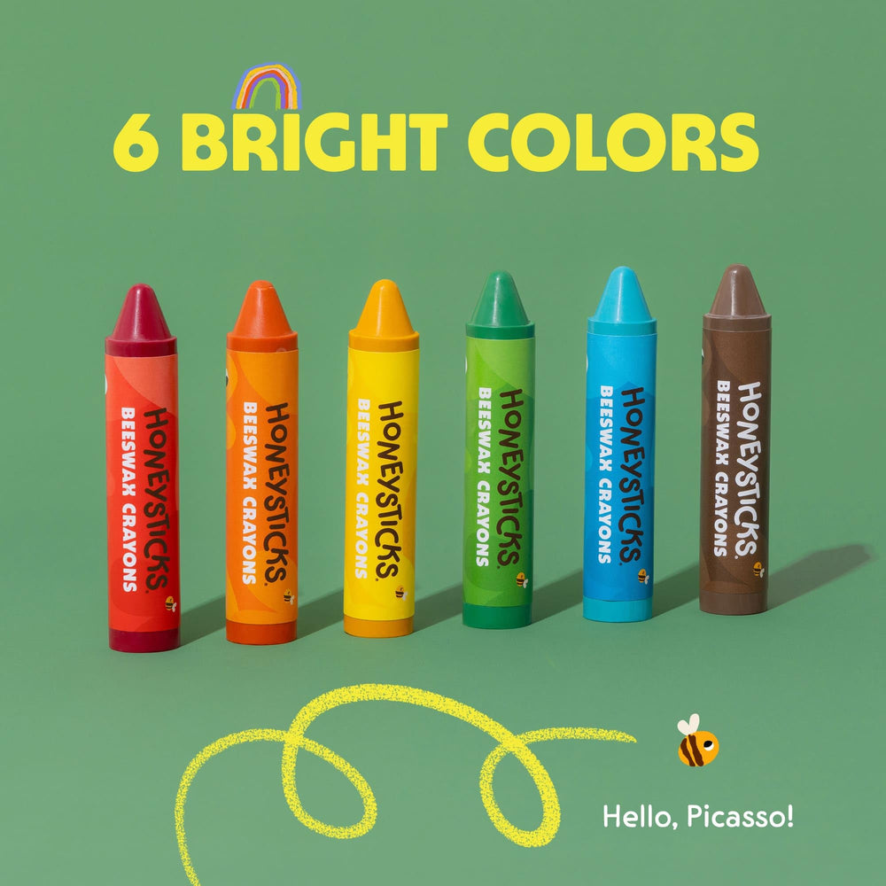 Honeysticks crayons ideal for toddler art time and early drawing sessions