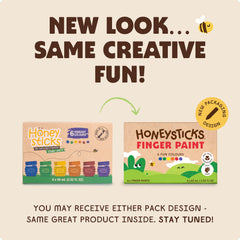 Water-based non-toxic formula of Honeysticks finger paint for safe use