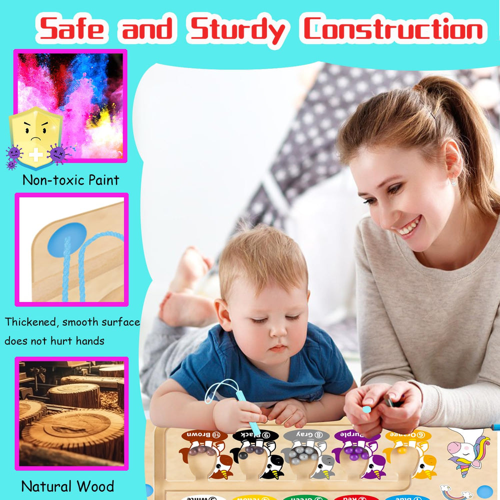 Hongid wooden construction ensures safe, durable play for toddlers and preschoolers.
