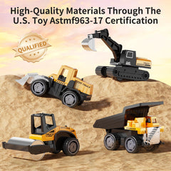 HONGTUO alloy mini bulldozer for imaginative construction play and problem solving.