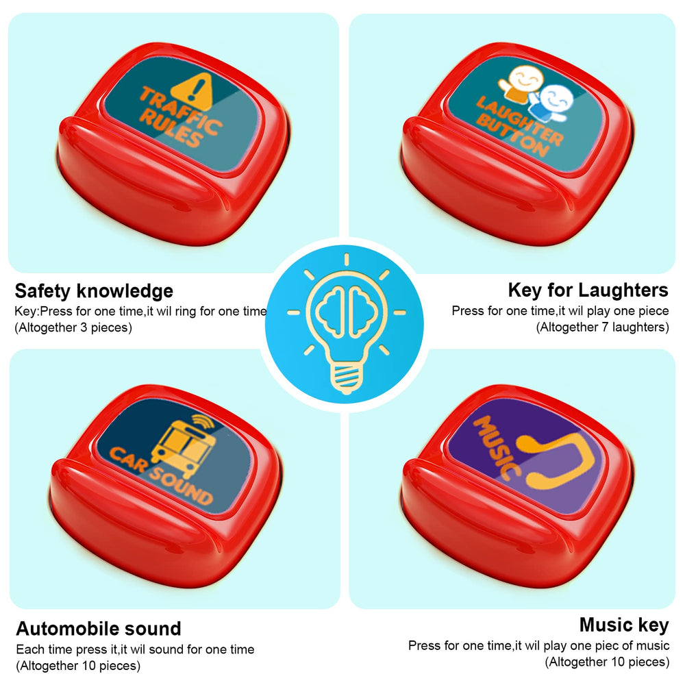 Hongtuo bus toy music and lights offer interactive learning moments