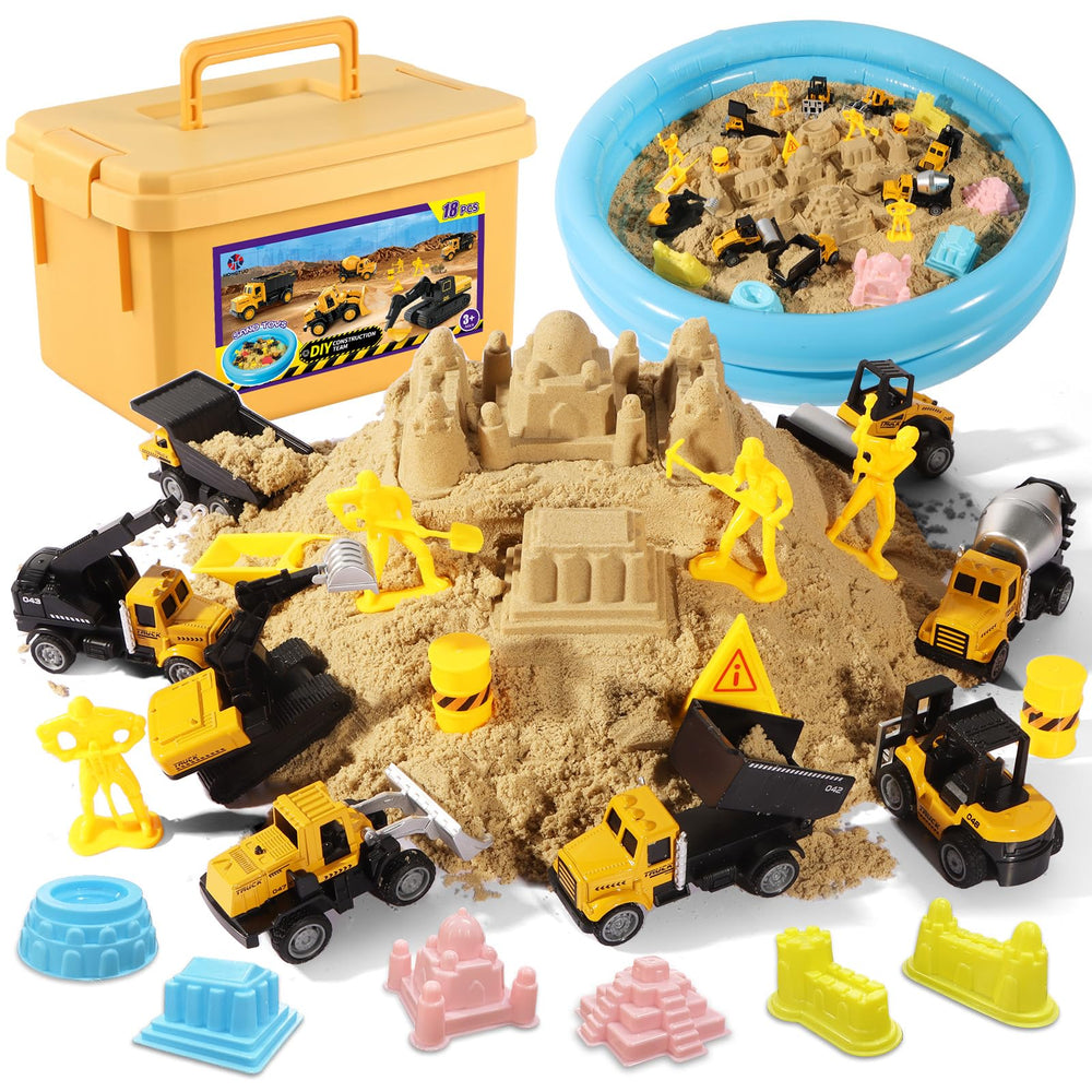Hongtuo Play Construction Sand Kit sand section for tactile sensory play indoors.