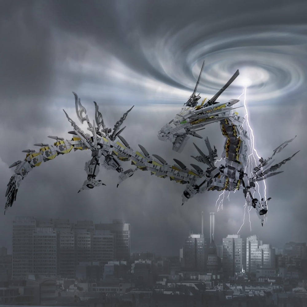 HONLANCH Dragon Series White Mechanical Hurricane Dragon suitable for kids and adults alike
