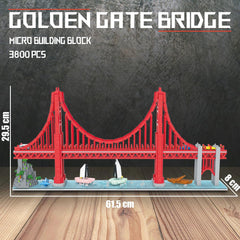 HONLANCH Golden Gate Bridge display base ready for shelf or desk showcase.