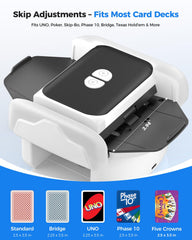 Honlunu shuffler compatible with poker UNO bridge and spades.