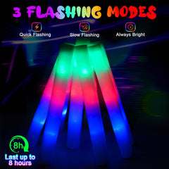 HONLYNE glow sticks lighting up a crowded party scene.