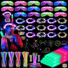 HONLYNE giant 16-inch glow sticks brighten parties and dance floors.