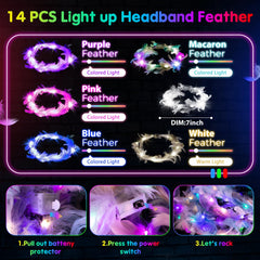 HONLYNE LED glasses in five colors add playful light to events.