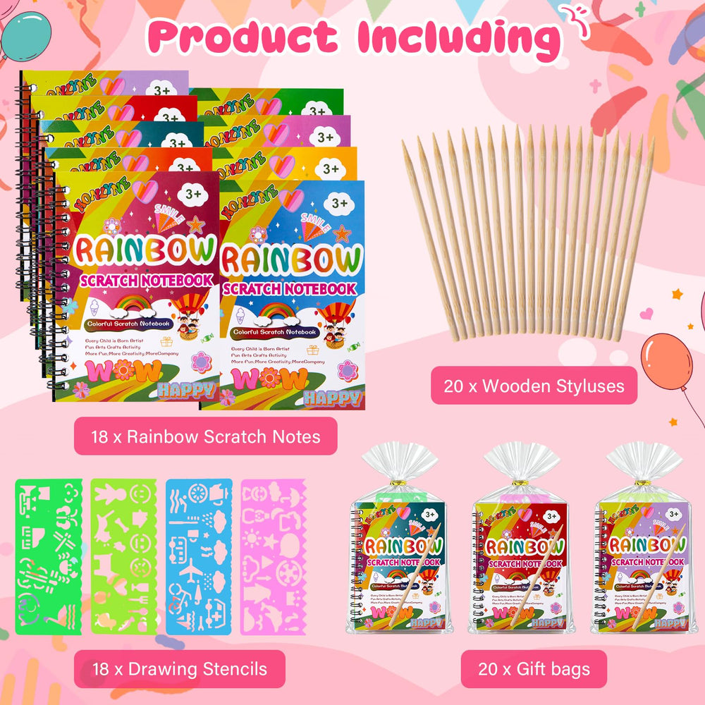 HONLYNE Wooden Scratch Stylus for precise rainbow designs