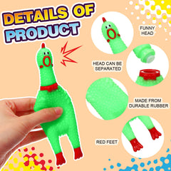 Honoson detachable-head chicken toy for easy replacement and extended play.