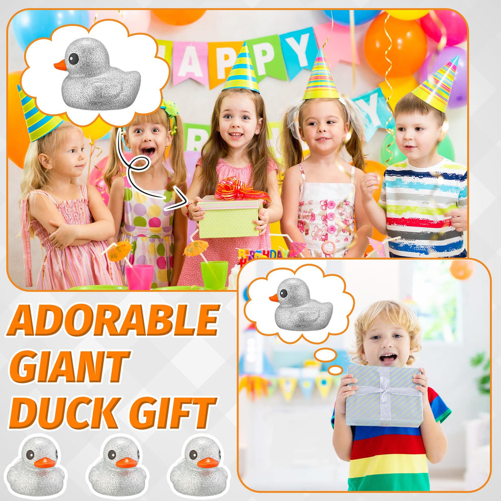 Honoson giant glitter duck gift packaging, ideal carnival prize or goodie bag stuffer.